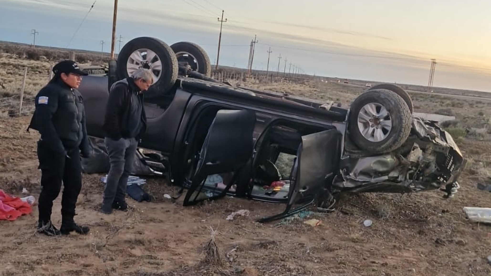 Tres mujeres resultaron heridas tras el vuelco de una camioneta en Ruta 12