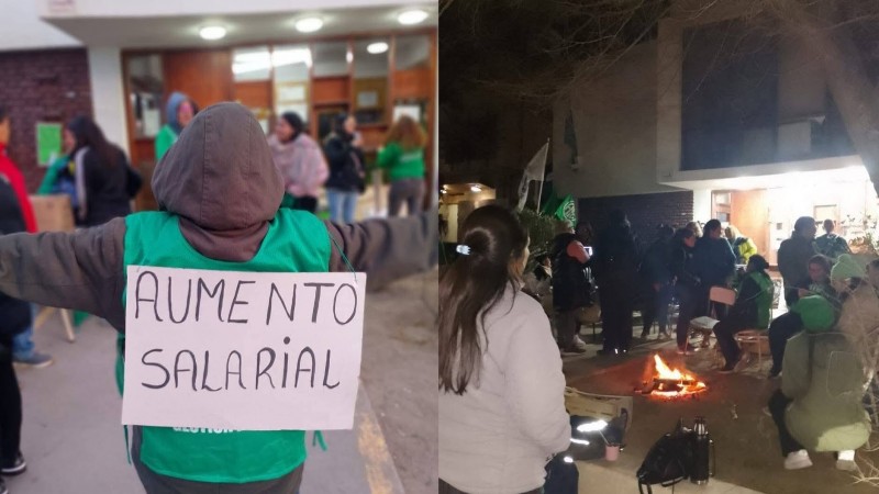 ATE mantiene el acampe en Comodoro y reclama paritarias: "La situación ya no da para más"