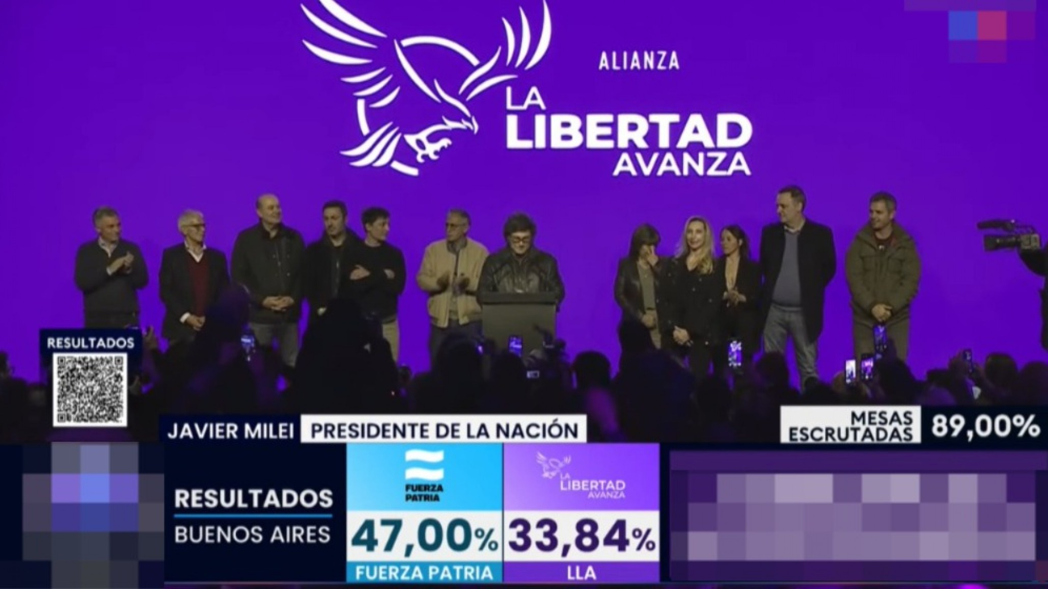 Milei reconoció la derrota en Provincia pero prometió "redoblar el rumbo del Gobierno"