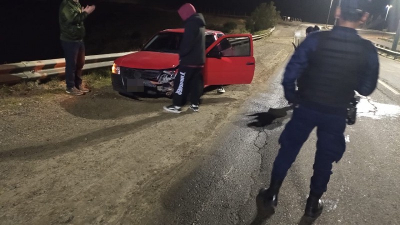 Un conductor despistó en la Ruta 3: dio 1,98 g/l en el test de alcoholemia