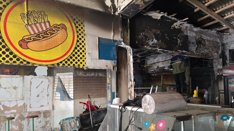 El pedido del dueño del local de comida que se incendió: "Queremos volver a funcionar, pero necesitamos ayuda"