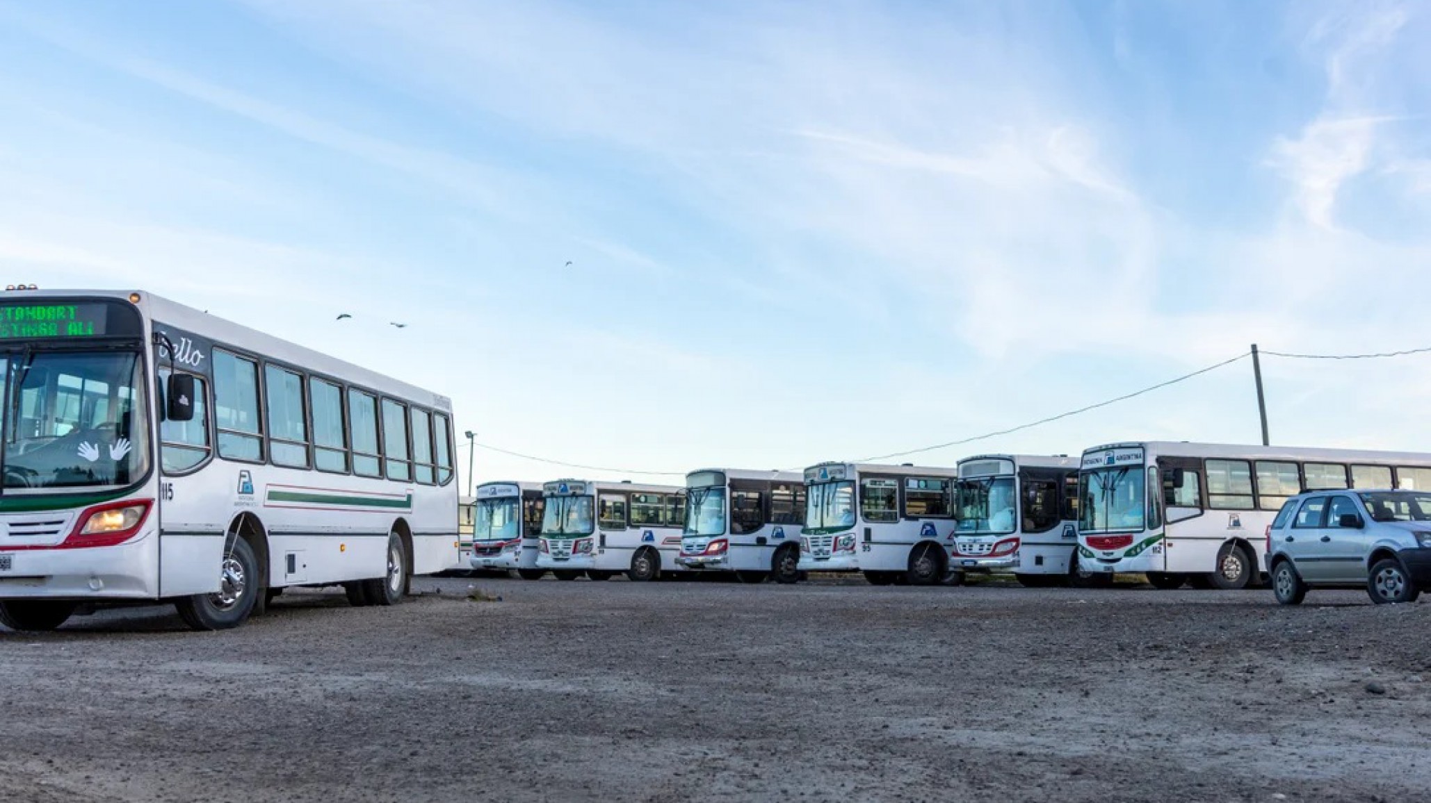 Viento en Comodoro: Se normaliza el recorrido de colectivos en zona norte