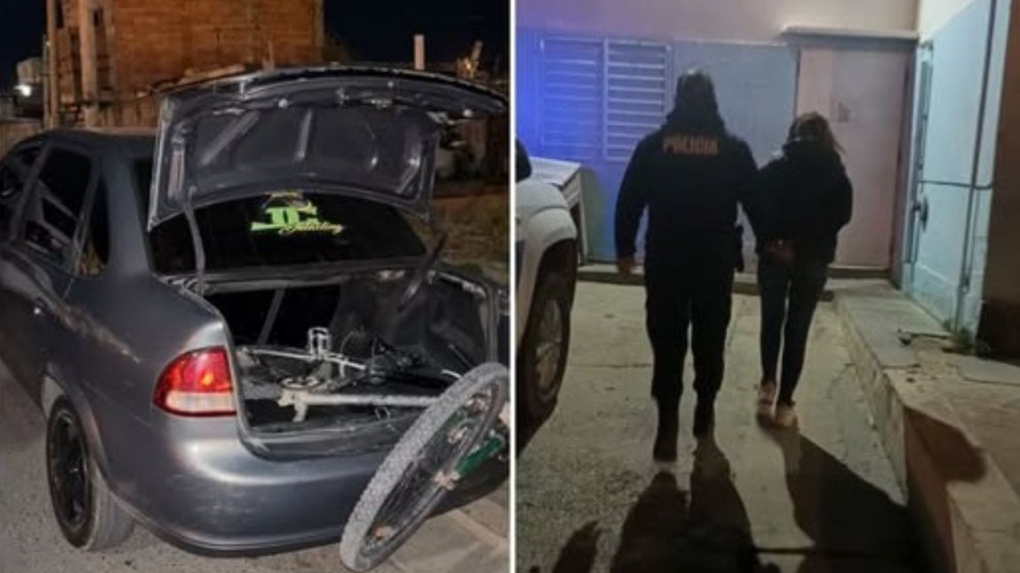 Una mujer robó una bicicleta y escapó en un Uber: la atraparon minutos después