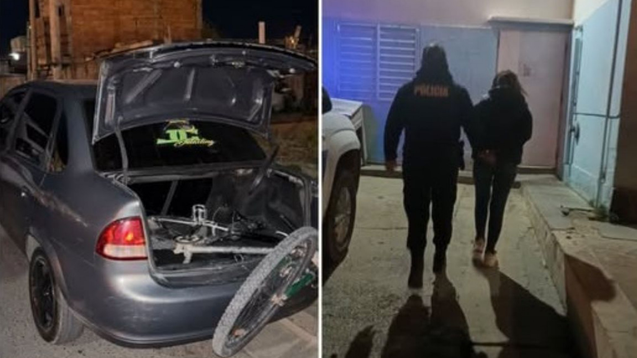 Una mujer robó una bicicleta y escapó en un Uber: la atraparon minutos después