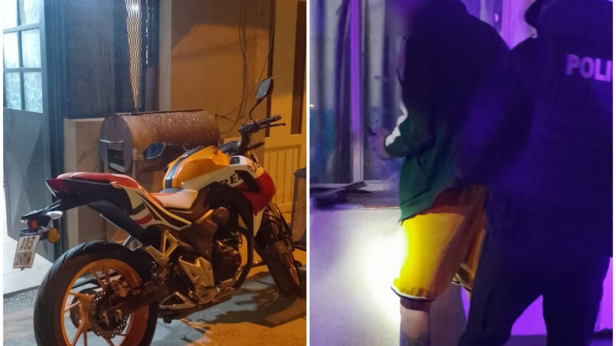 Quisieron robarles la moto y aprehendieron al ladrón