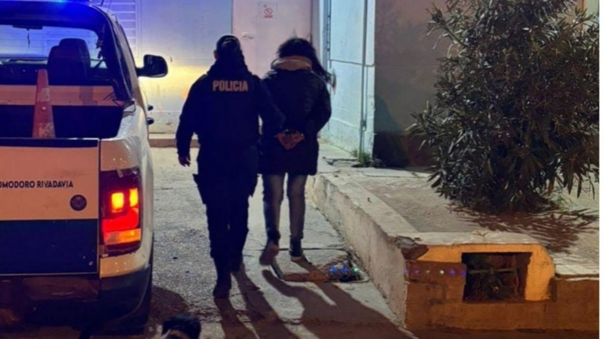 Detuvieron a una mujer que intentó huir de la policía con cocaína