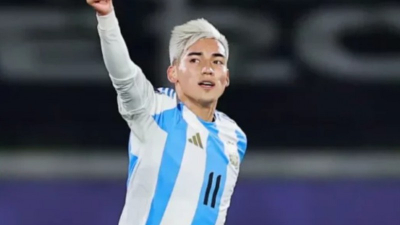 Entró Ian Subiabre a los 59 minutos, con Argentina 0-2 abajo ante Marruecos