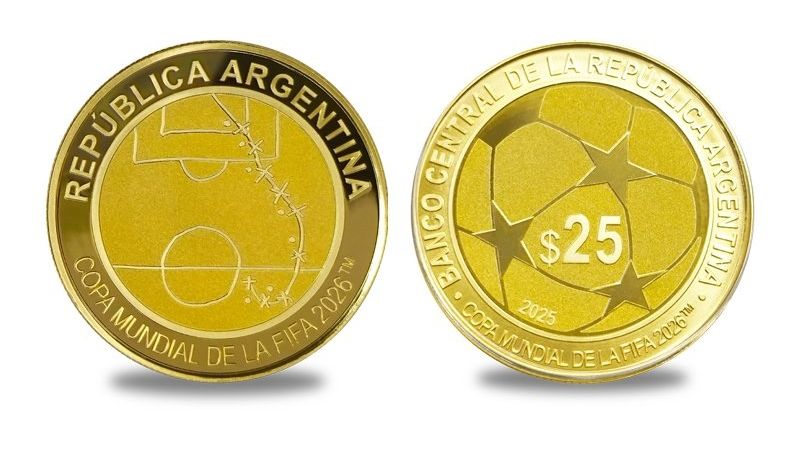 ¡Un tesoro para coleccionar! La moneda de Maradona es oficial y homenajea el gol eterno