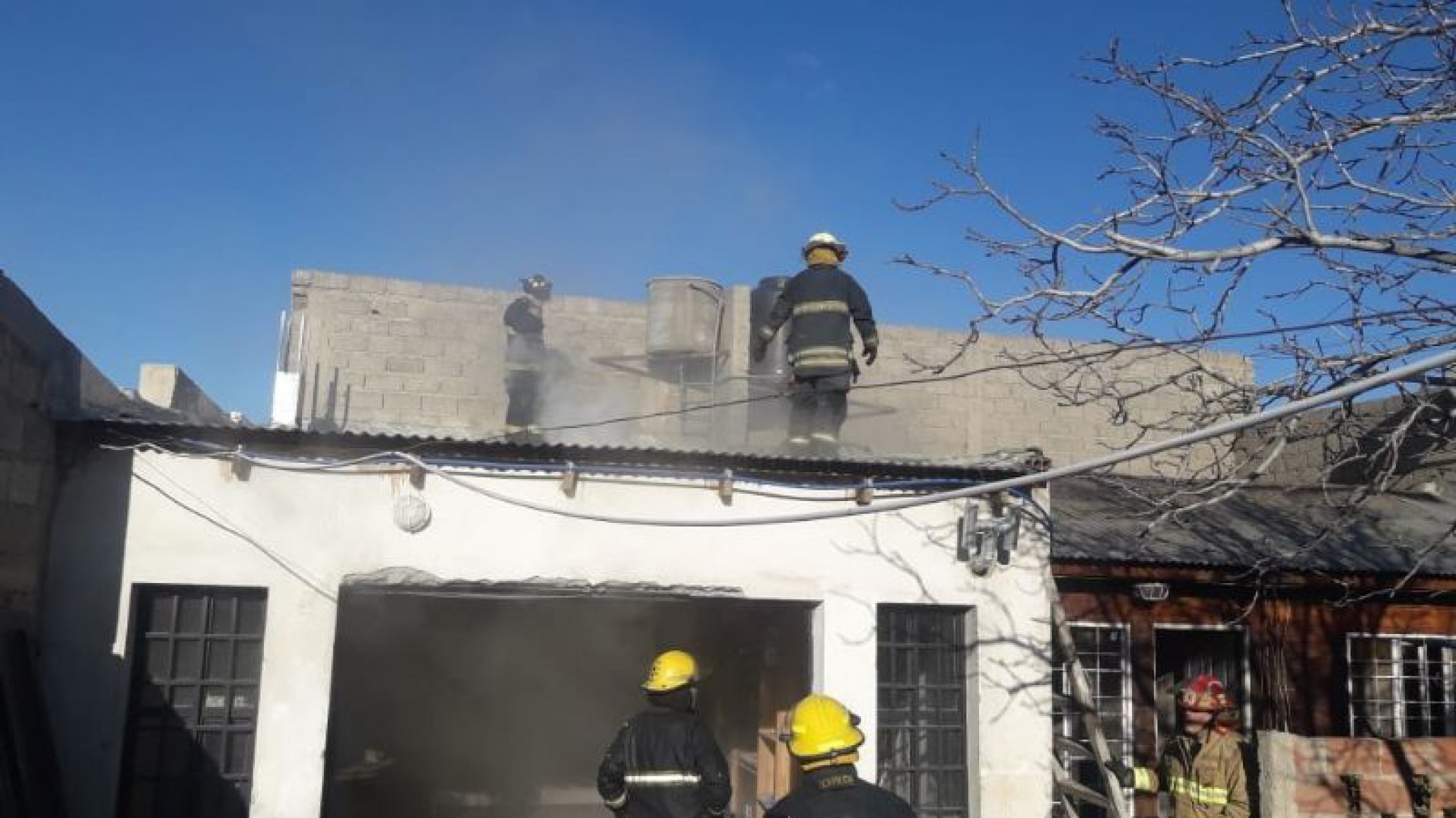 Incendio de vivienda: En Calle Lisandro de la Torre