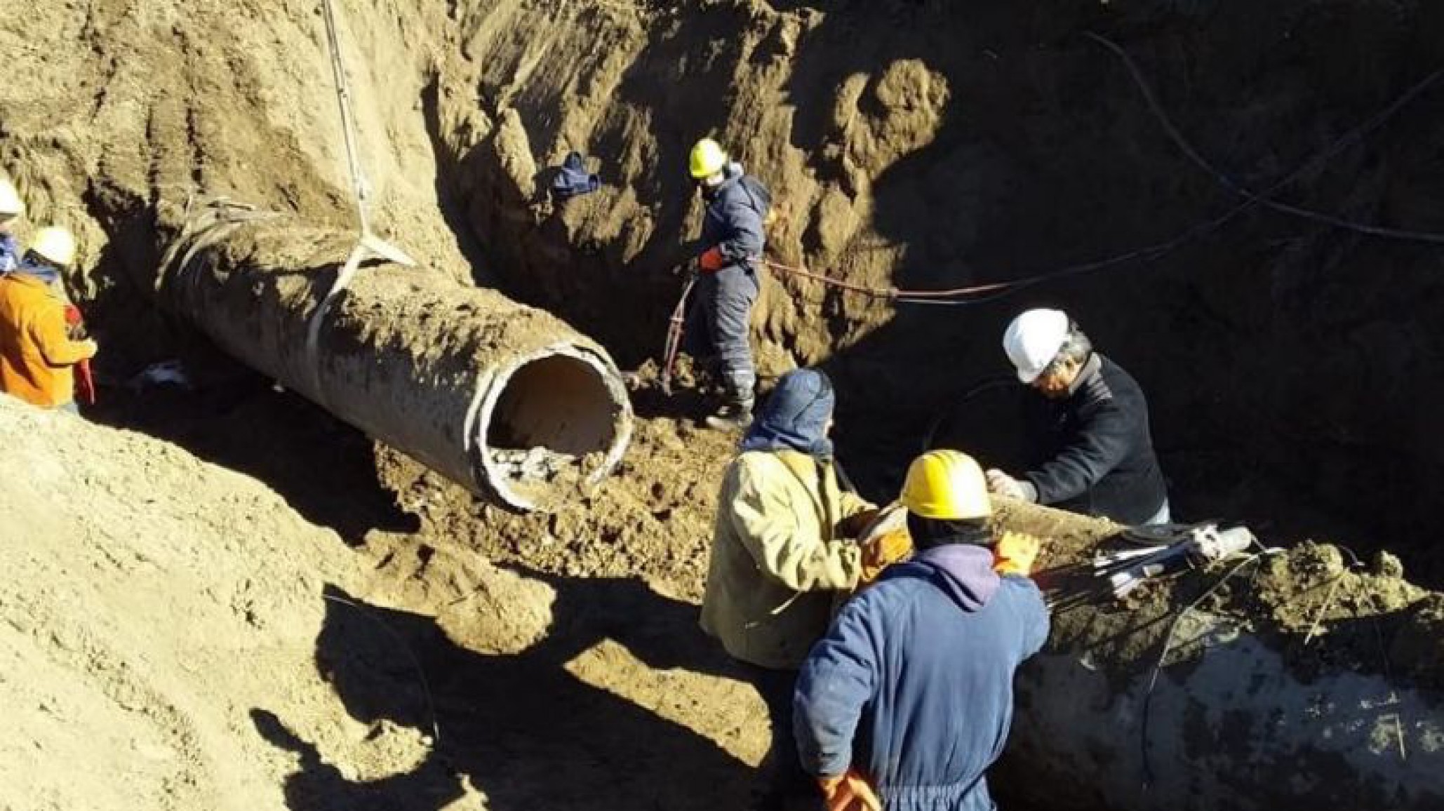 Tras los trabajos de mantenimiento en el nuevo acueducto, recién mañana regresará el agua