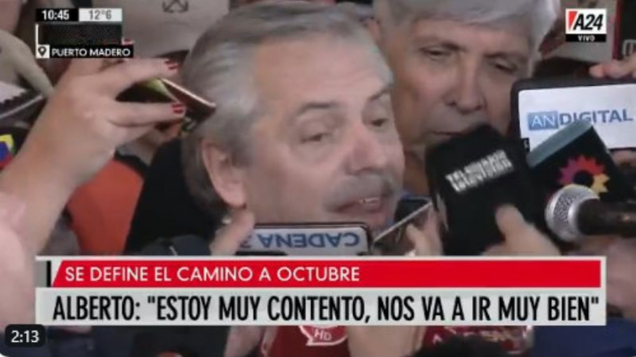 Votó Alberto Fernández “Que la gente haga lo que tenga que hacer”