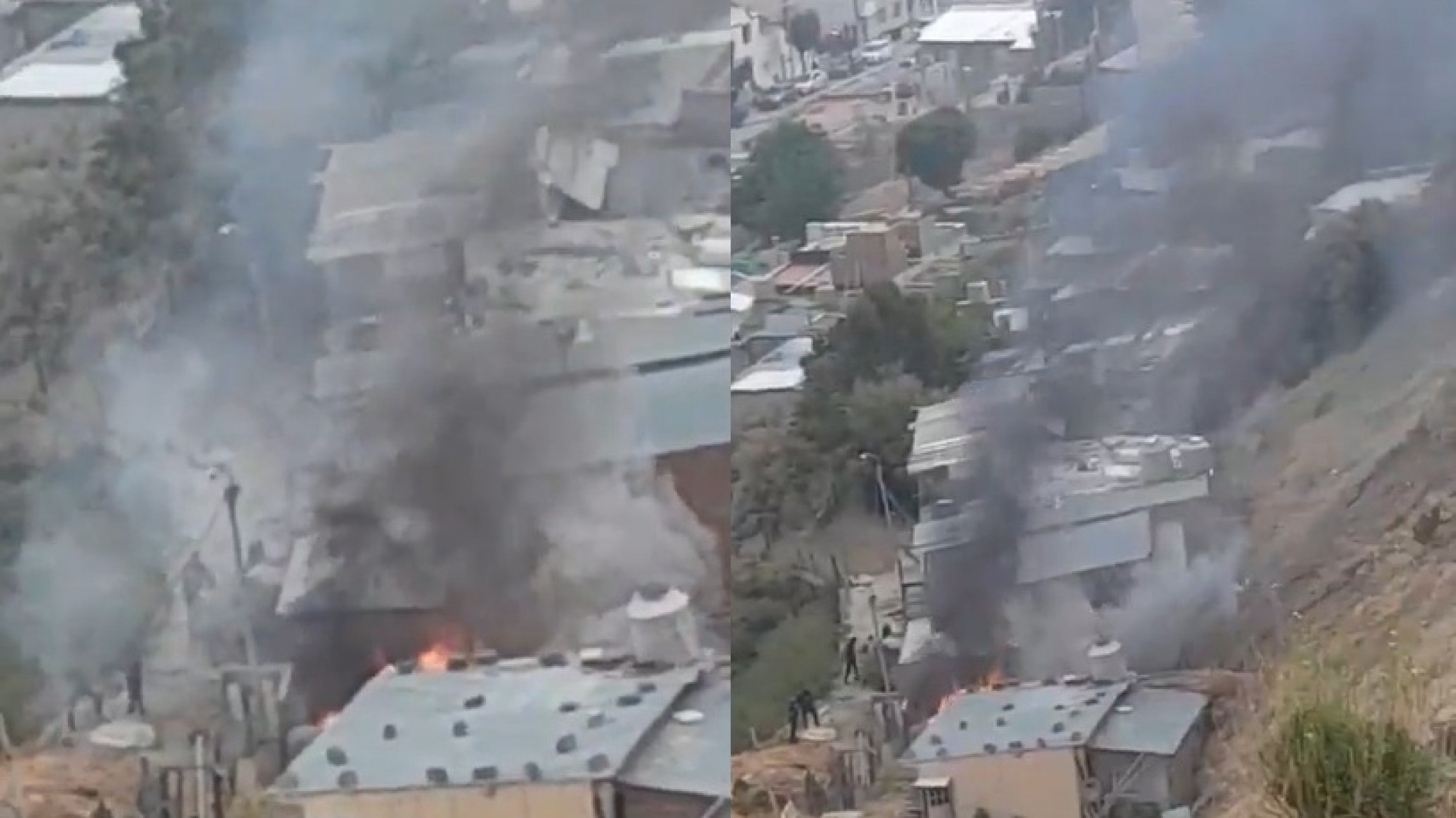 Se prendió fuego una casa en el Infiernillo