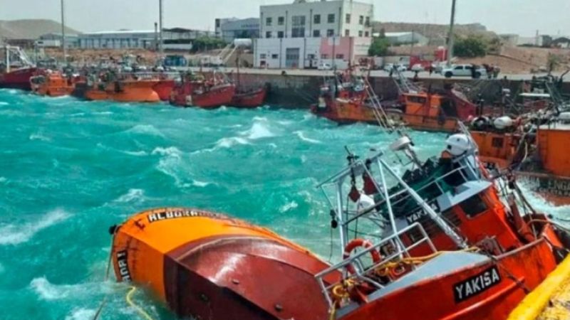 Tras ráfagas de 180 km/h, Chubut será clave en el rescate de los barcos hundidos en Santa Cruz