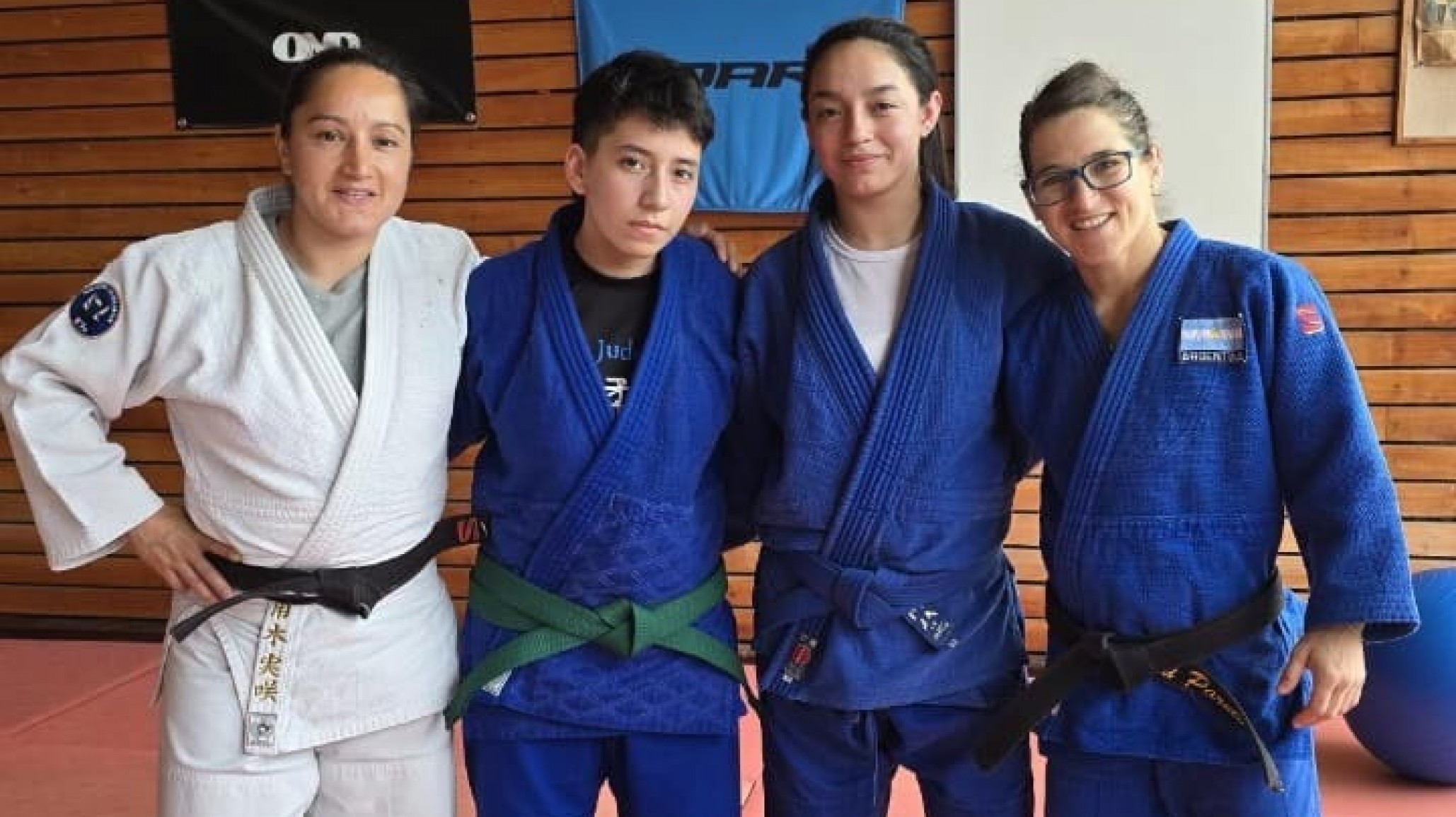 Judocas comodorenses en el campus de entrenamiento nacional en el CENARD