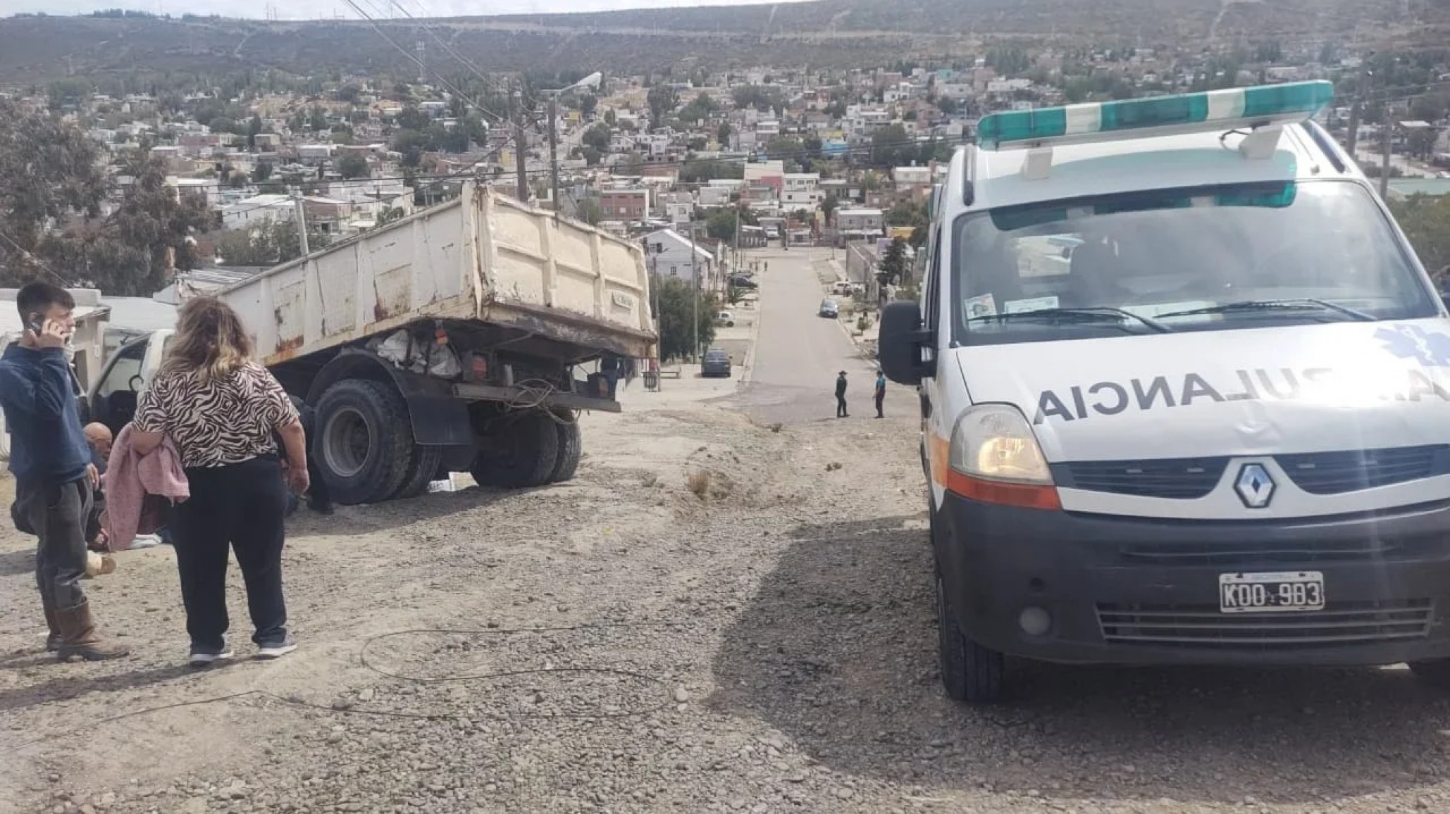 Murió el vecino que había sido arrollado por su propio camión en el barrio San Martín