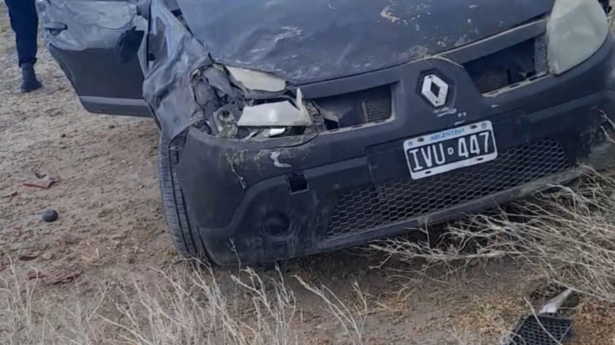 Sarmiento: un conductor volcó en Ruta 24 y dio 2,19 g/l de alcohol en sangre