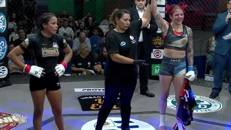 MMA: Marlene Balbuena ganó en su debut profesional en Uruguay
