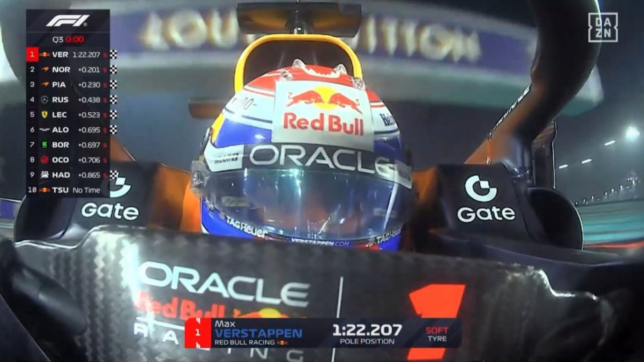 Se define el campeonato de F1: Max Verstappen largará primero en Abu Dabi