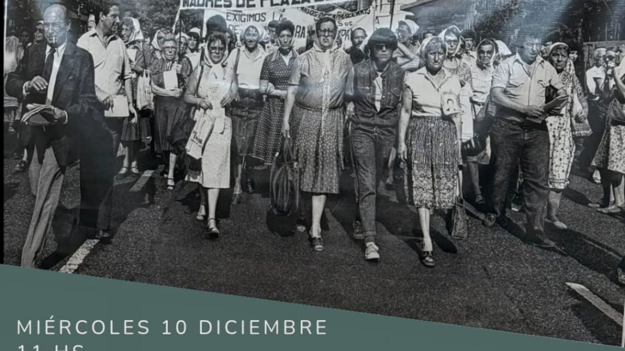 Este miércoles inaugura la Exposición fotográfica de Madres de Plaza de Mayo y la resistencia popular: memoria, historia y vigencia