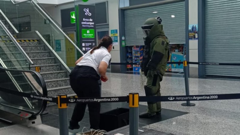 Evacuaron el aeropuerto de Comodoro tras la amenaza de bomba de una mujer