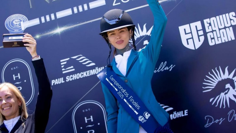 Cande Tinelli se consagró campeona nacional de equitación: "el premio que compró mi viejo"