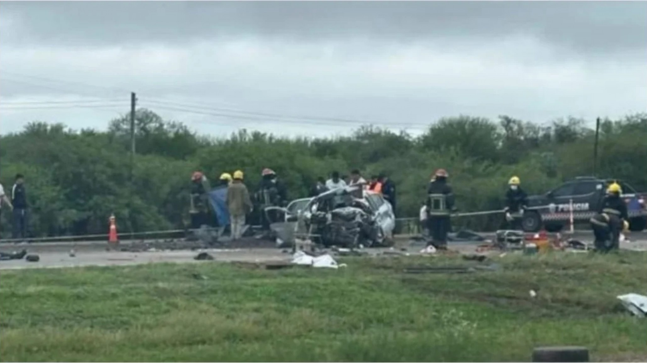Santiago del Estero: cinco muertos y tres heridos de gravedad en un choque frontal