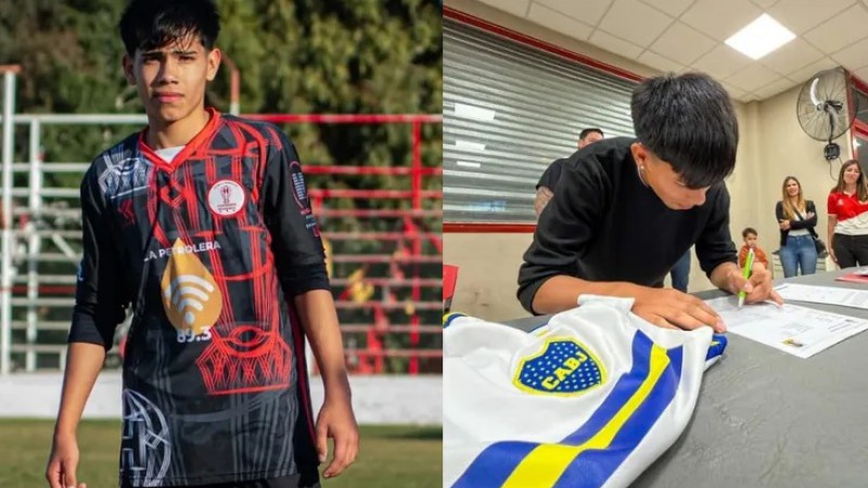 De Comodoro a la Bombonera: Thiago Cárcamo es el nuevo refuerzo de Boca Juniors