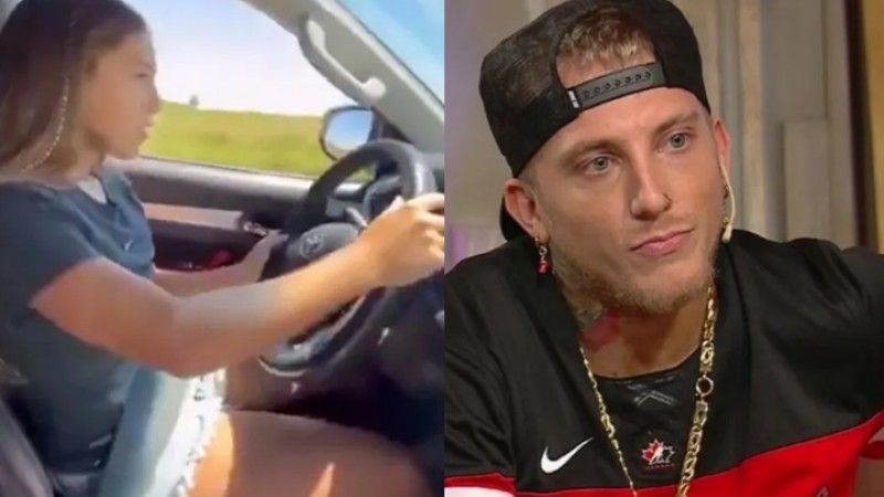 Al volante con 12 años: el polémico vídeo de la hija de El Polaco que desató la furia