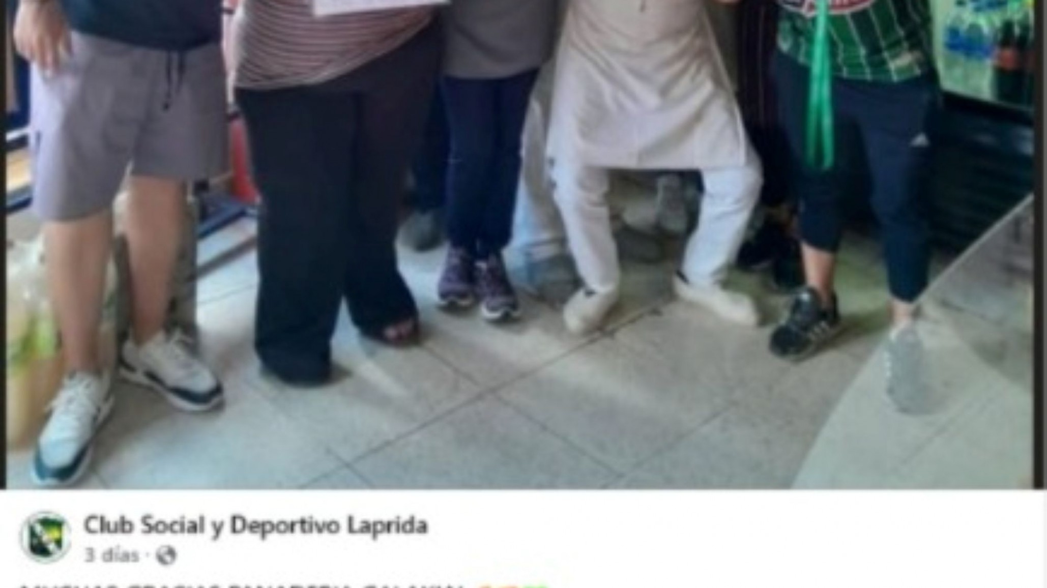 La merienda que sostiene al semillero: el Club Laprida reconoció a Panadería Galaxia