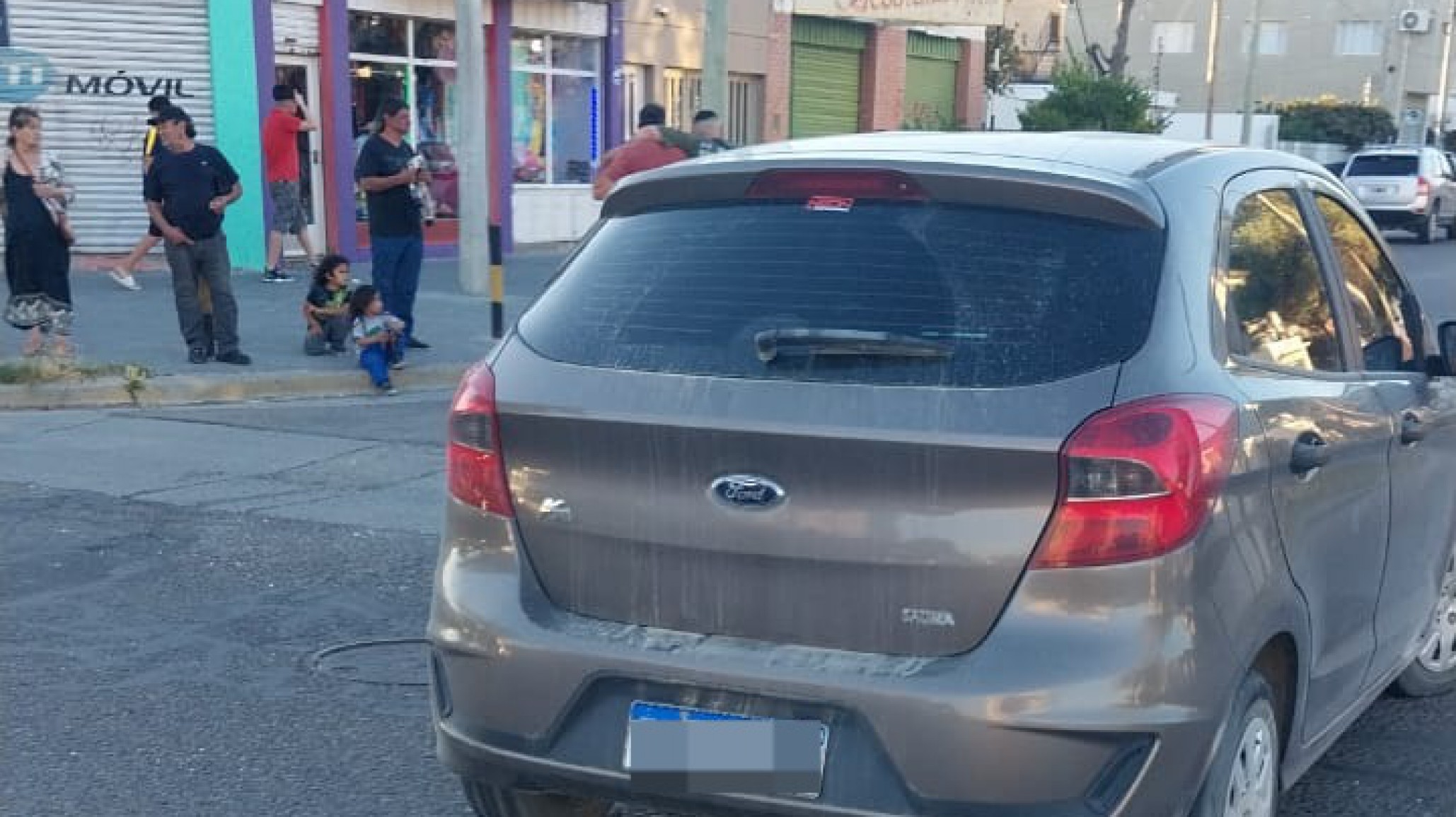 Un auto y una moto protagonizaron un choque en Comodoro