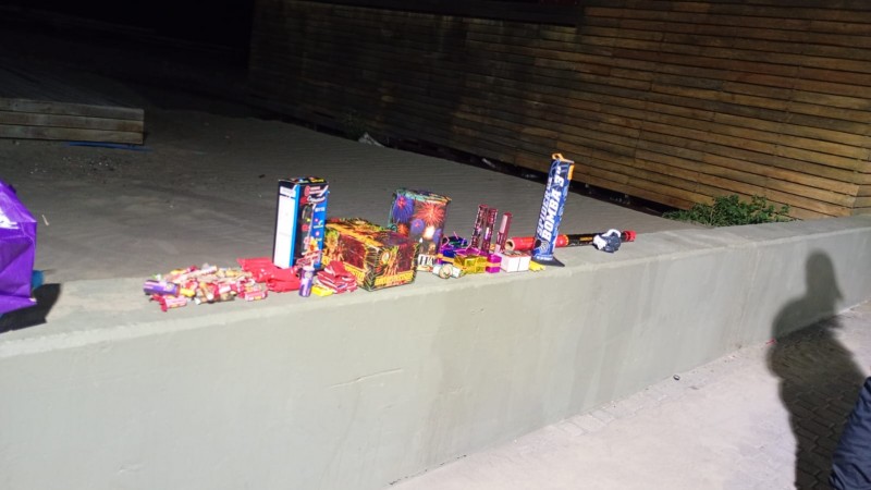 Secuestraron pirotecnia no permitida en la zona costera de Rada Tilly