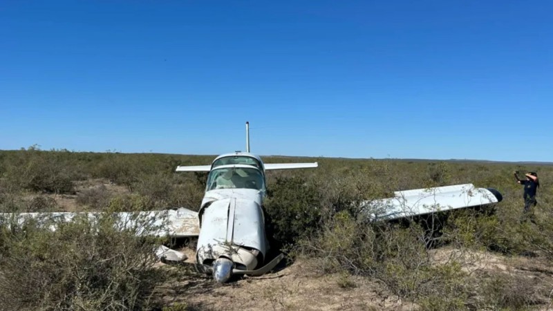 Avioneta se estrelló cerca de San Antonio Oeste: tres personas resultaron heridas y ya investigan causas