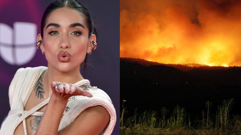 María Becerra realizó una importante donación para combatir los incendios en la Comarca Andina