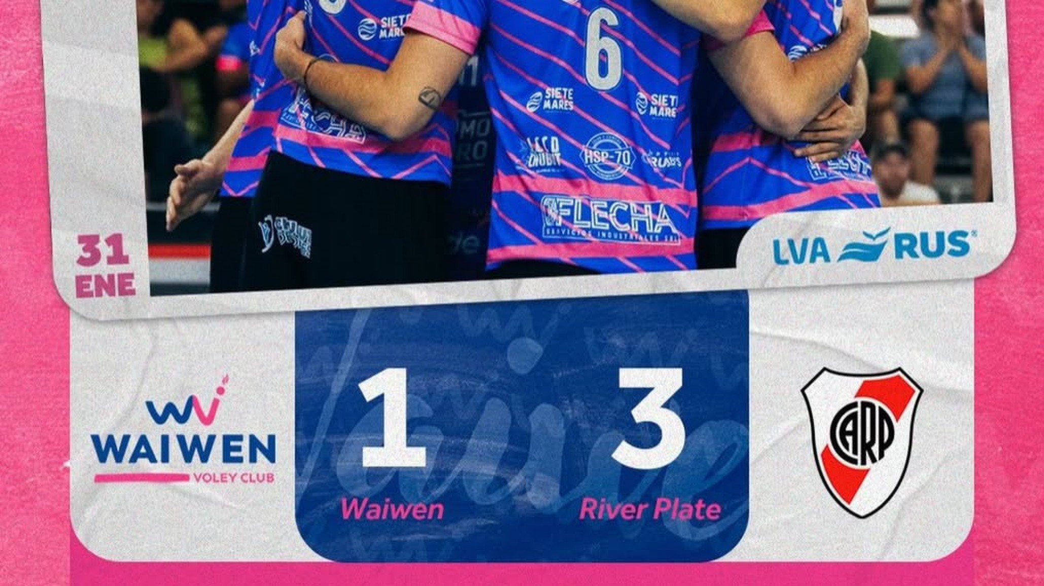 Waiwen no pudo ante River y cedió en un Socios Fundadores colmado