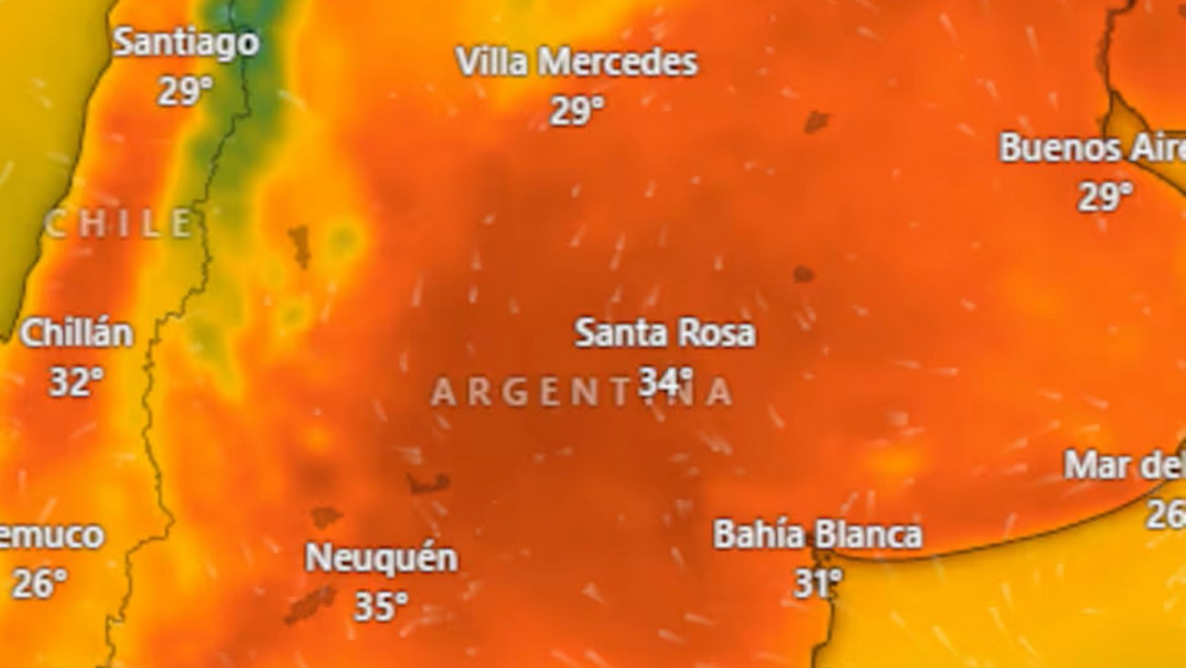 Calor extremo: alerta roja en Neuquén y Río Negro, naranja en Chubut