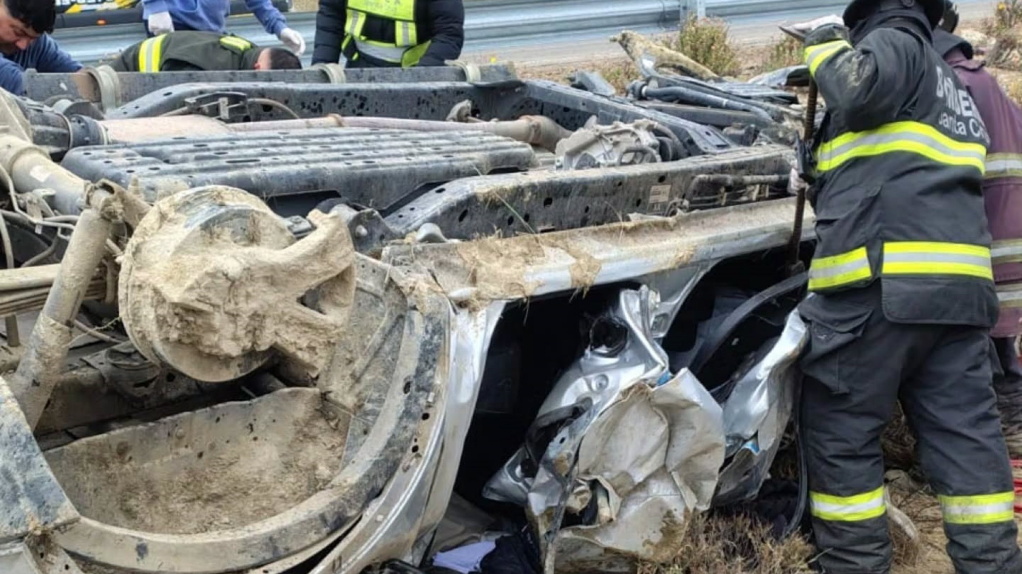 Trágico regreso: un árbitro murió en un violento vuelco cerca de Caleta Olivia