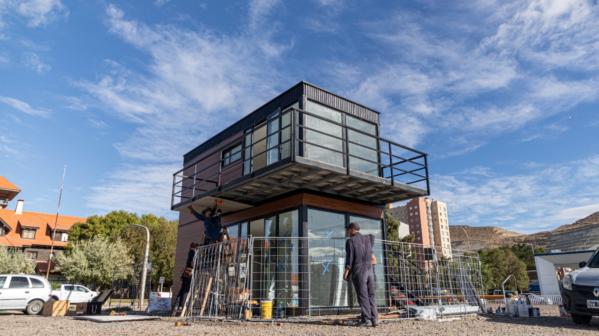 Infraestructura turística: avanza la edificación del Centro de Informes de Vanguardia