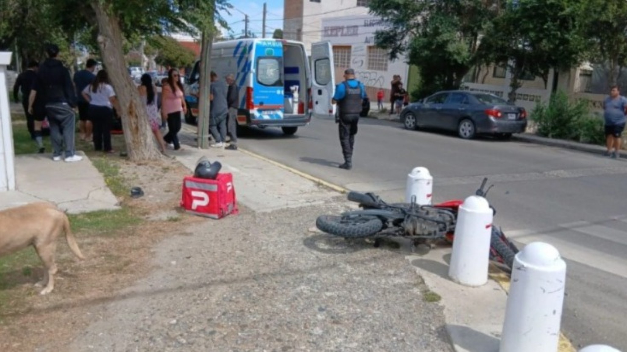 Murió el delivery que había chocado en Comodoro y estuvo diez días en terapia