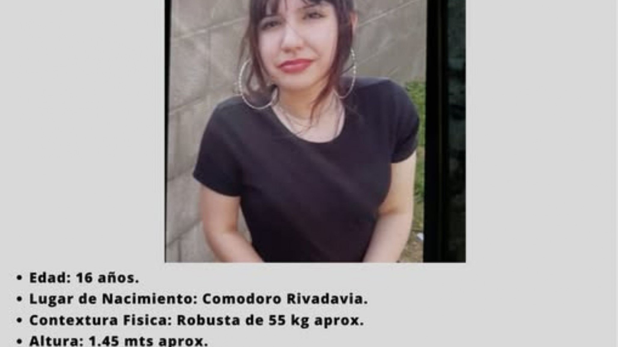Solicitan colaboración para encontrar a una adolescente desaparecida en Km 14