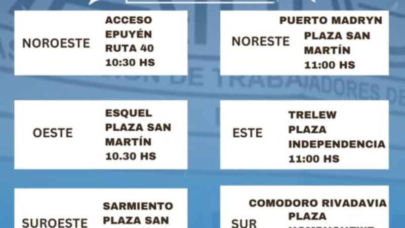 Docentes marchan en Chubut: paro nacional, reclamos salariales y rechazo a la "libertad educativa"