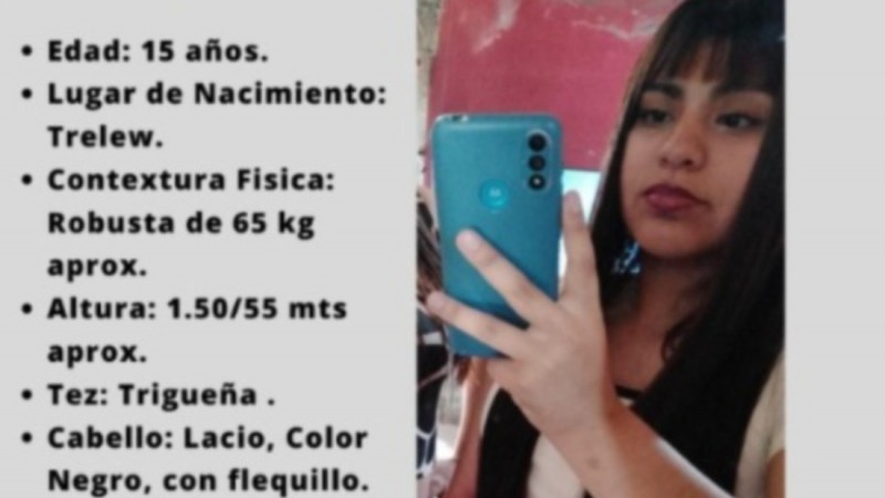 Buscan a una adolescente de 15 años en Comodoro