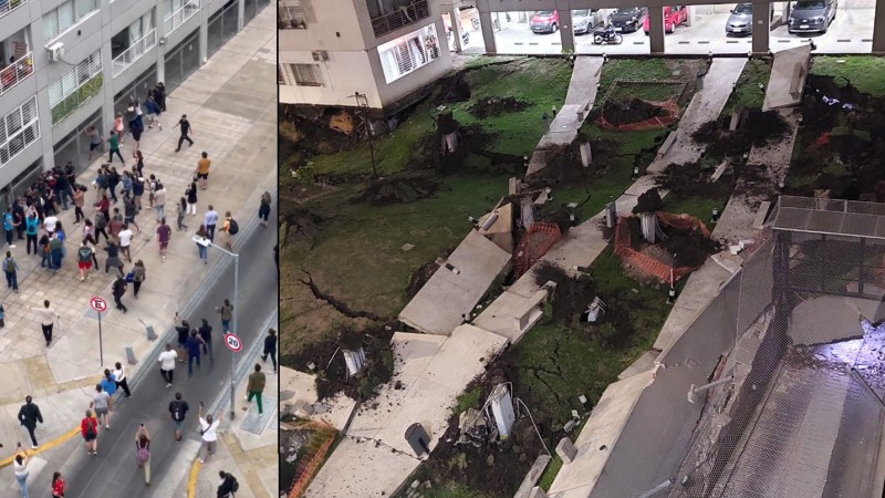 Derrumbe en Parque Patricios: Vecinos enfrentaron a la policía para salvar sus pertenencias