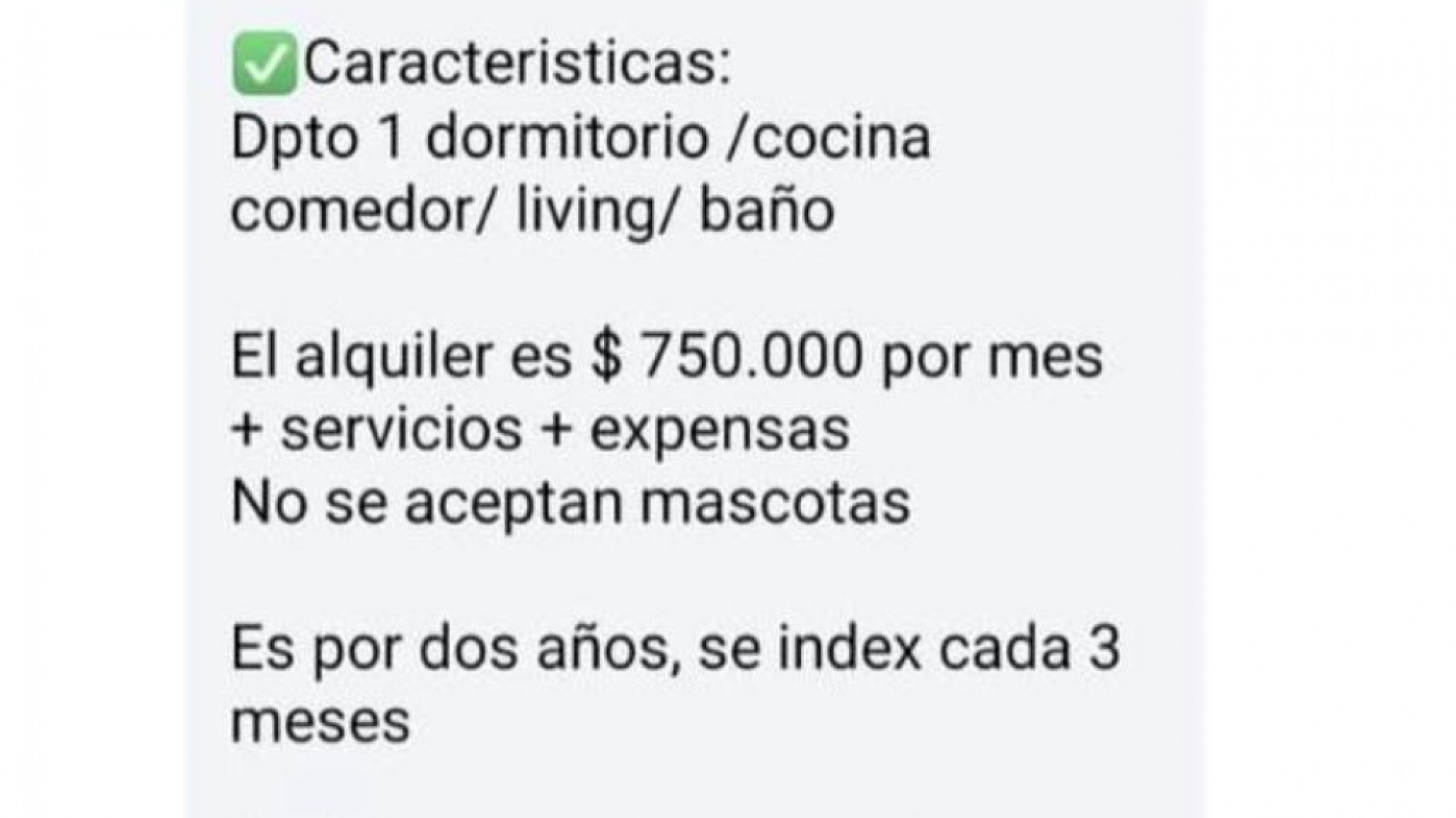 "Sueldo cuatro veces mayor al alquiler": una joven expuso en redes los requisitos para un alquiler en Comodoro