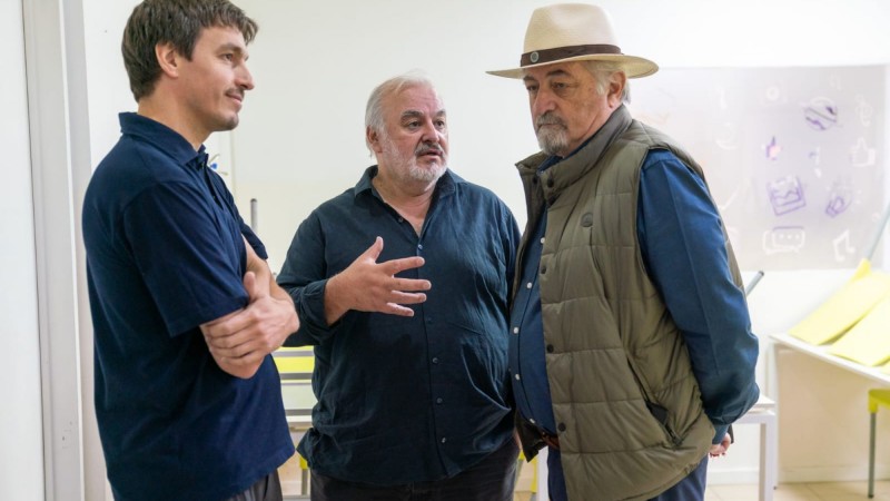 Othar recorrió la etapa final de la ampliación de la escuela municipal N°2006