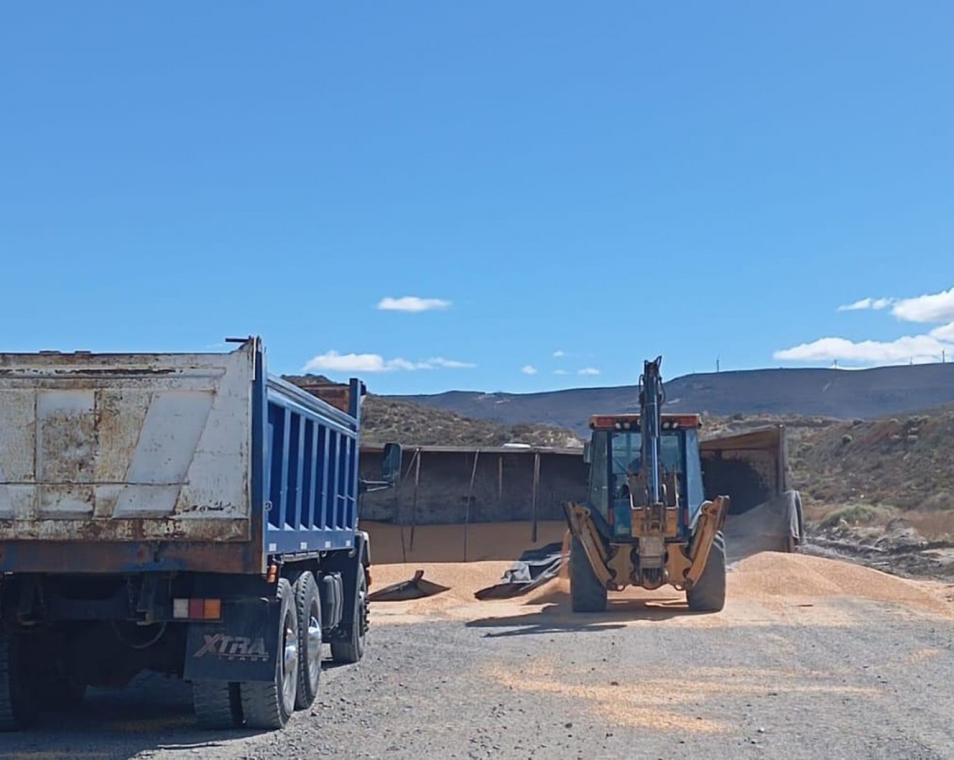 Se desprendió un acoplado de un camión y volcó en Camino Petrolero
