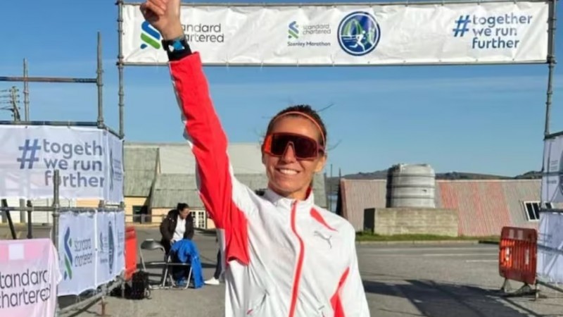 Candela Cerrone, la corredora que ganó la maratón en las Malvinas: "Solo quería ganar y gritar ¡Argentina"!"