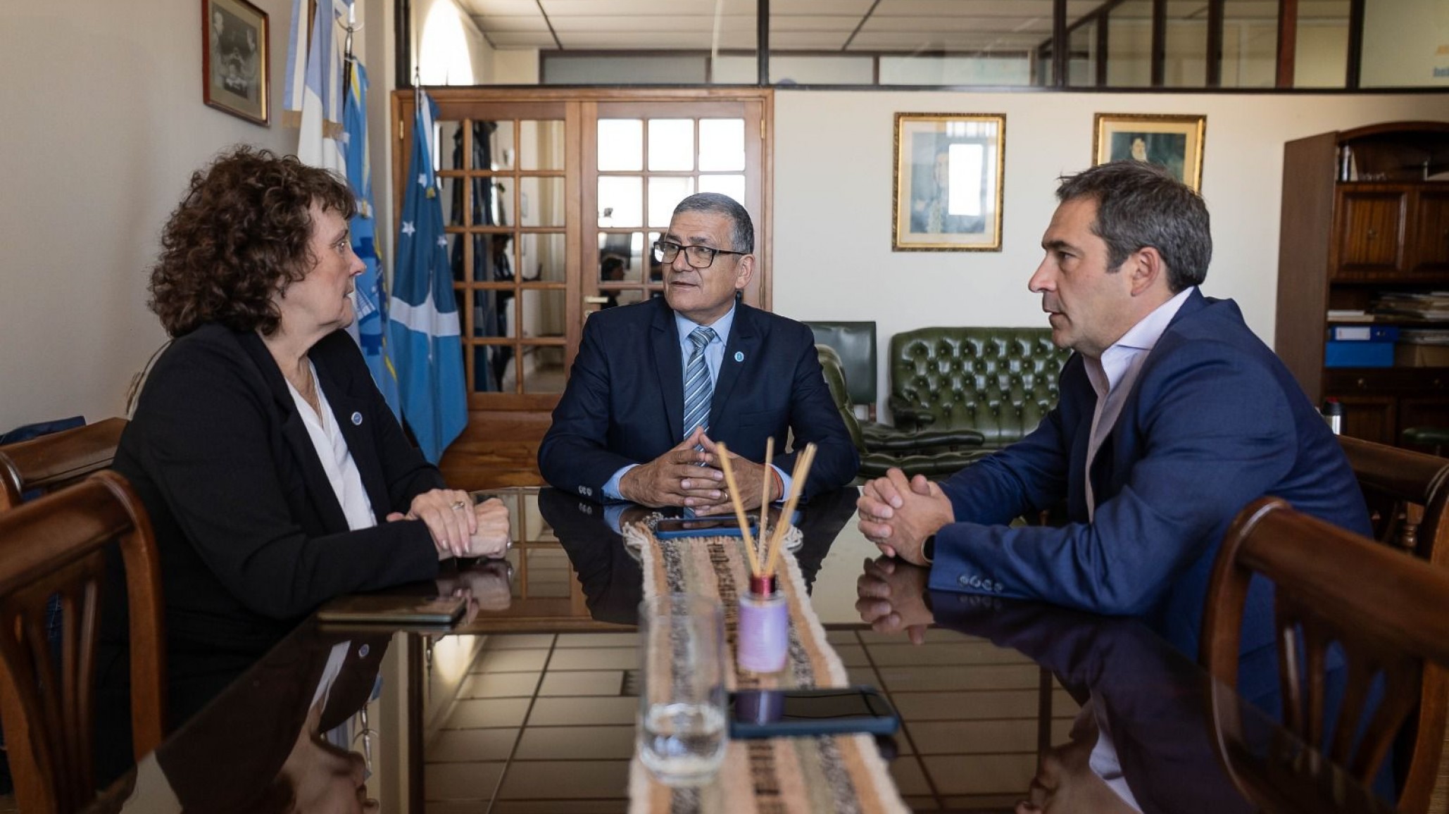 Luque se reunió con los nuevos directivos de la UNPSJB y compartieron su preocupación por la falta de promulgación de la Ley de Financiamiento Universitario"