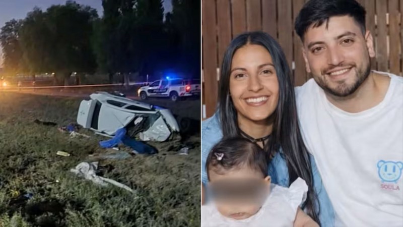 Tragedia en la Ruta 20: una pareja y su hija de 2 años murieron en un choque frontal con un camión