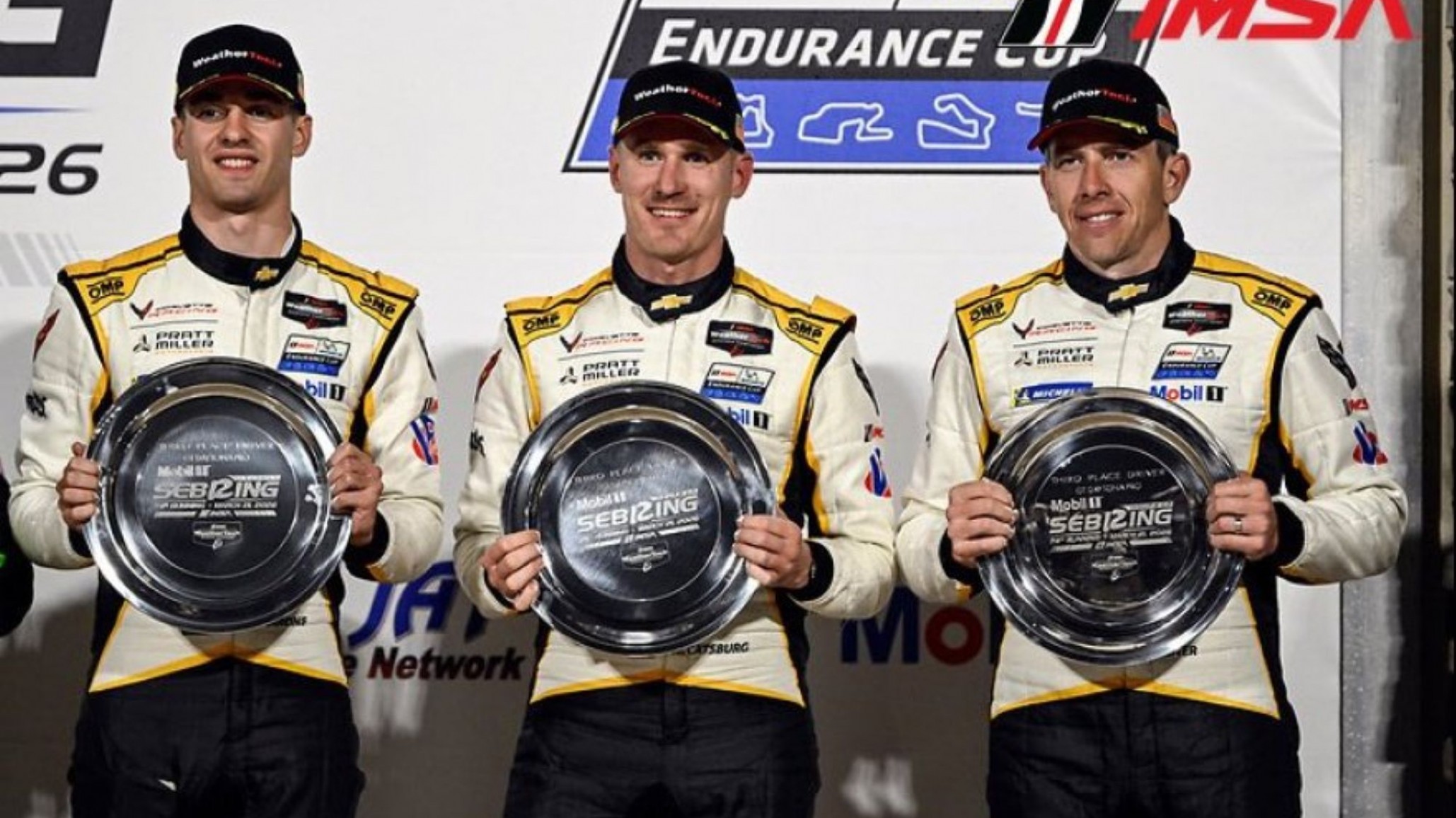 El piloto argentino Nicolás Varrone hizo podio en las 12 Horas de Sebring con Corvette