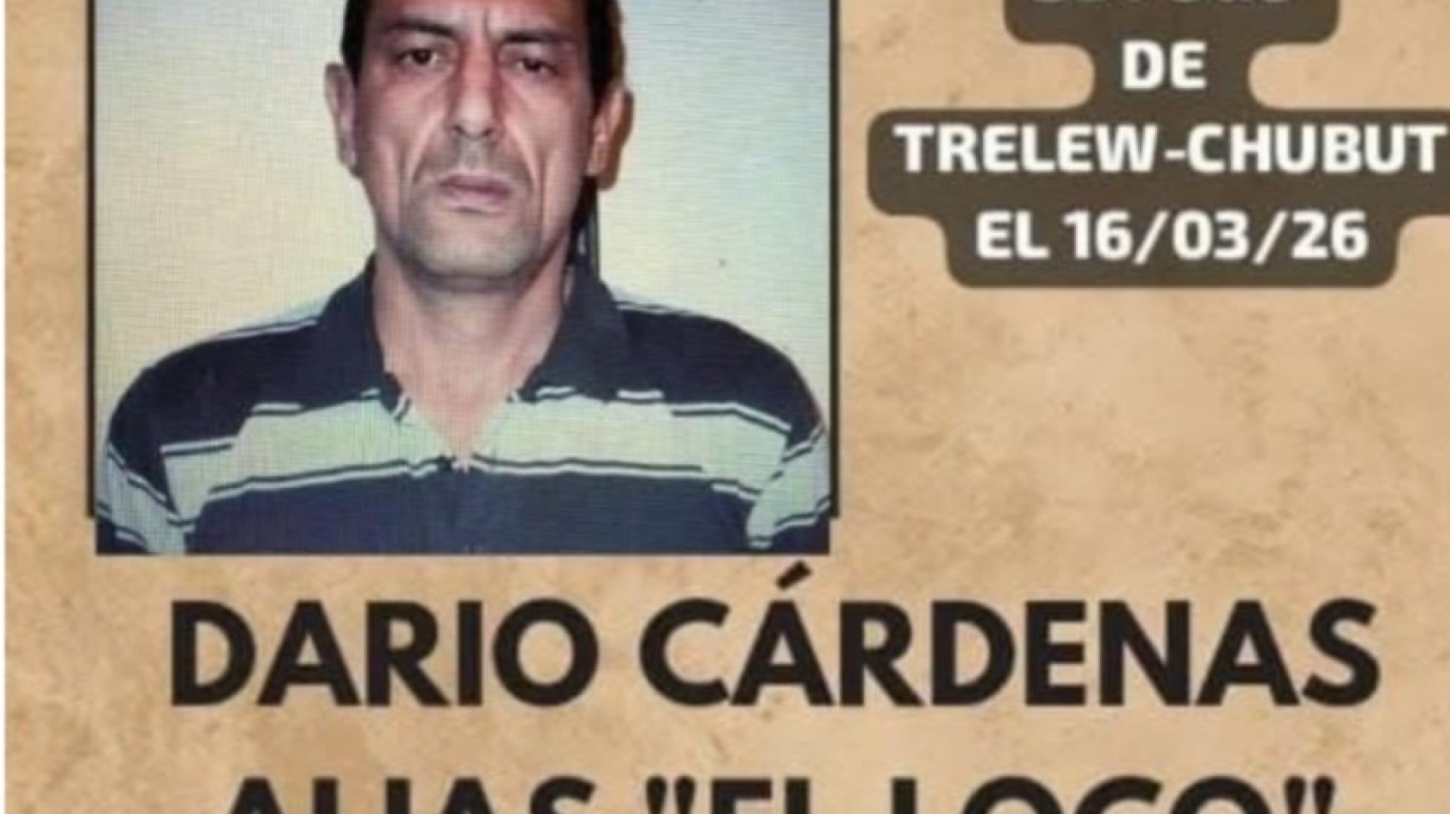 "Se fugó en segundos": buscan a "El Loco" Cárdenas en Buenos Aires tras escapar de una clínica en Trelew